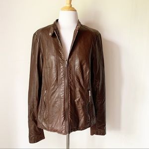 Worthington Brown Faux Leather Jacket